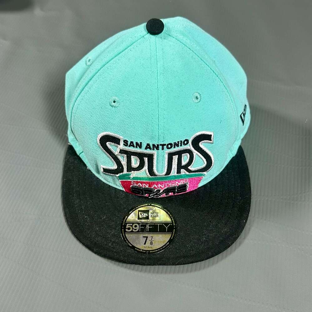New Era San Antonio Spurs Hardwood Classics 59FIFTY Fitted Hat Size 7 7/8